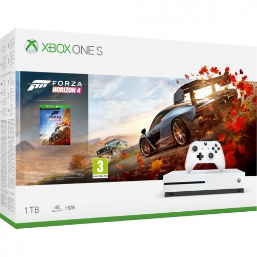 XBOX ONE S, 1TB, bílá + Forza Horizon 4  234-00561